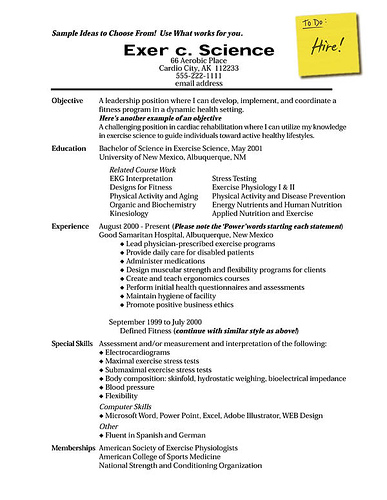 personal interests on resume