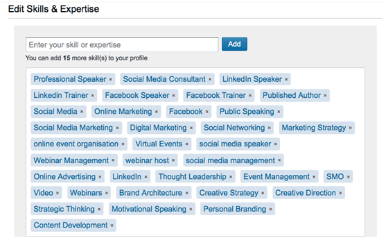 linkedin profile for business