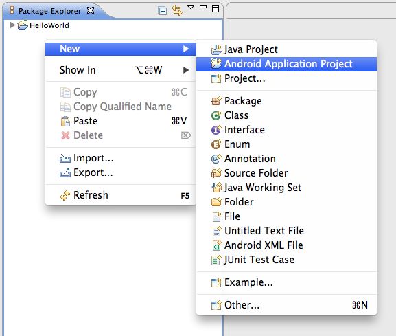 hello world app