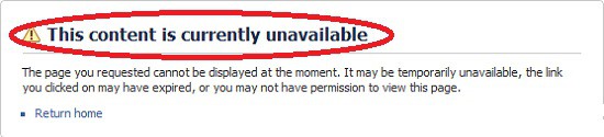 facebook image access error