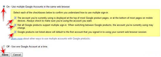 log into multiple gmail accounts