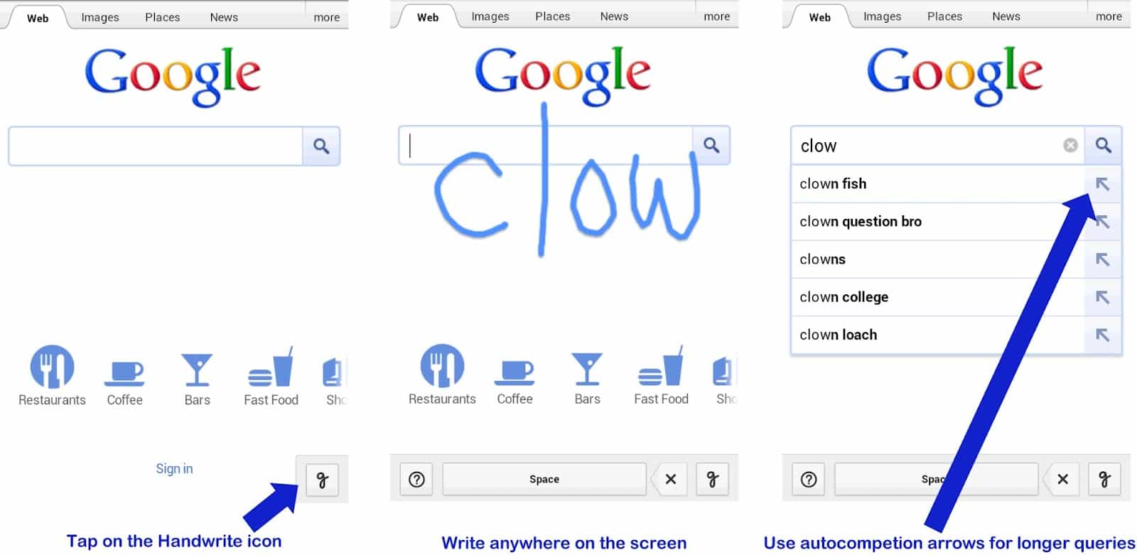 google handwrite