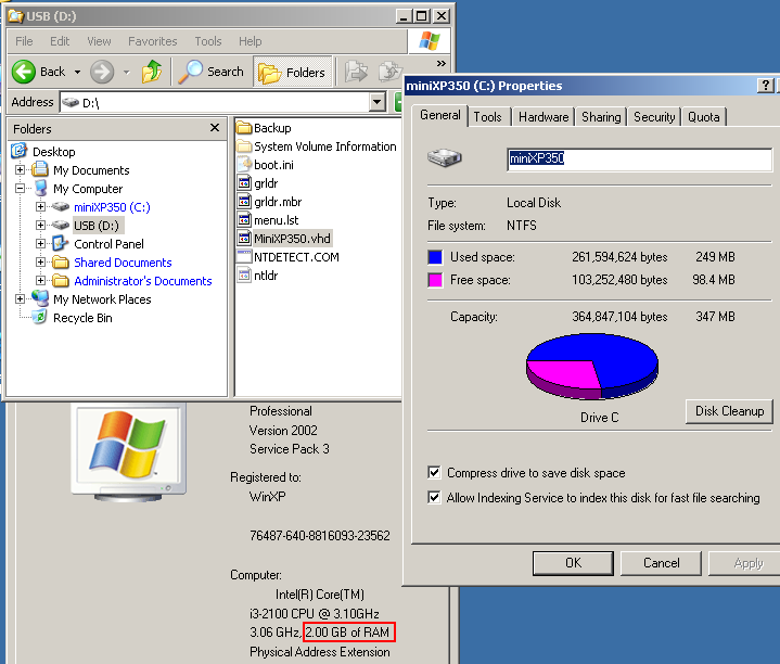 Windows XP Ram Memory