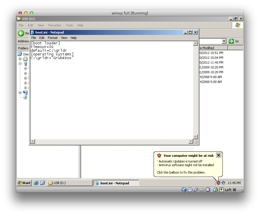 install xp to usb