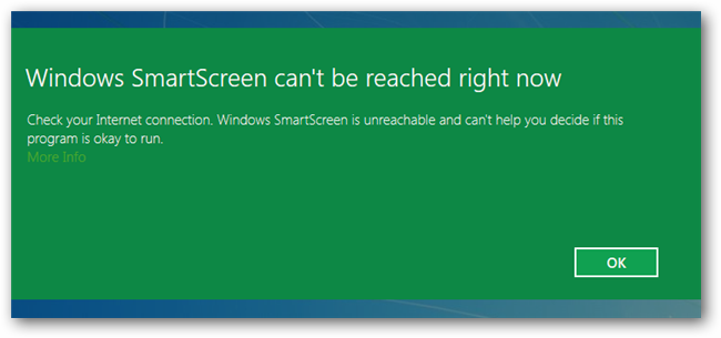  turn off smartscreen filter windows 8